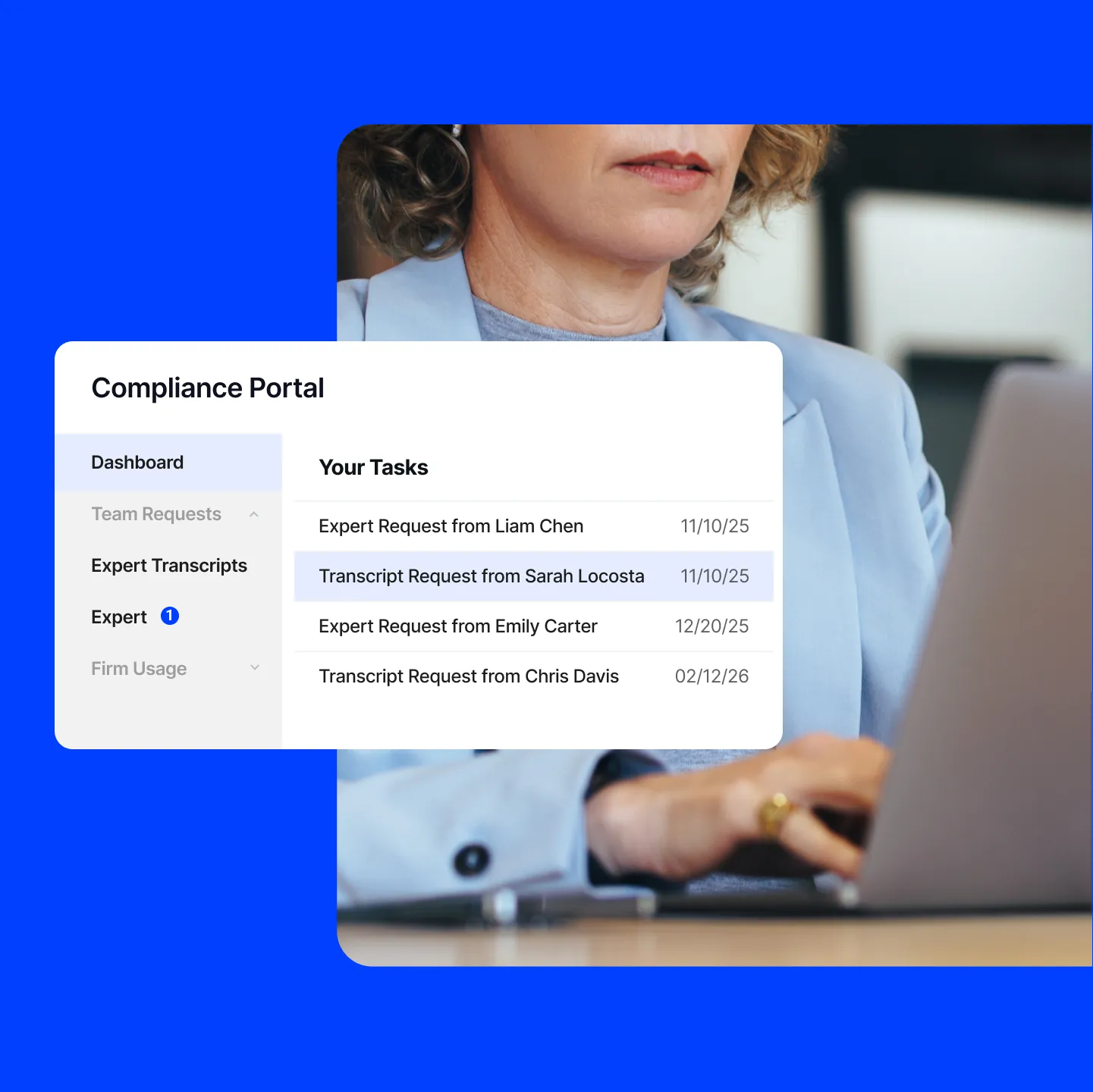 AlphaSense Compliance Portal product shot